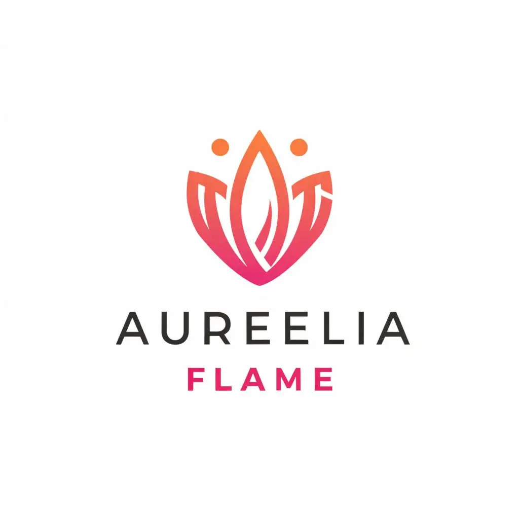 a logo design,with the text "Aurelia Flame", main symbol:aura,Moderate,clear background