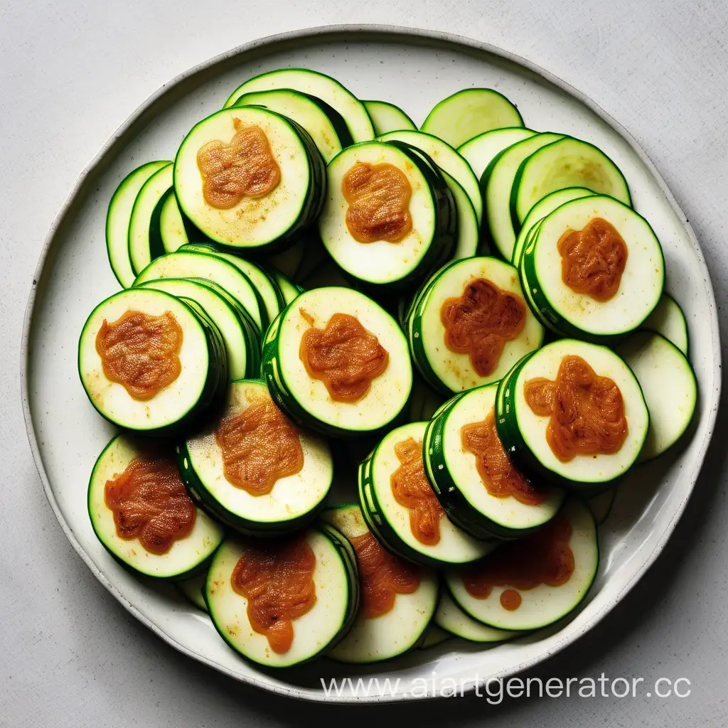 KoreanStyle-Zucchini-Circles-Plated-Elegance
