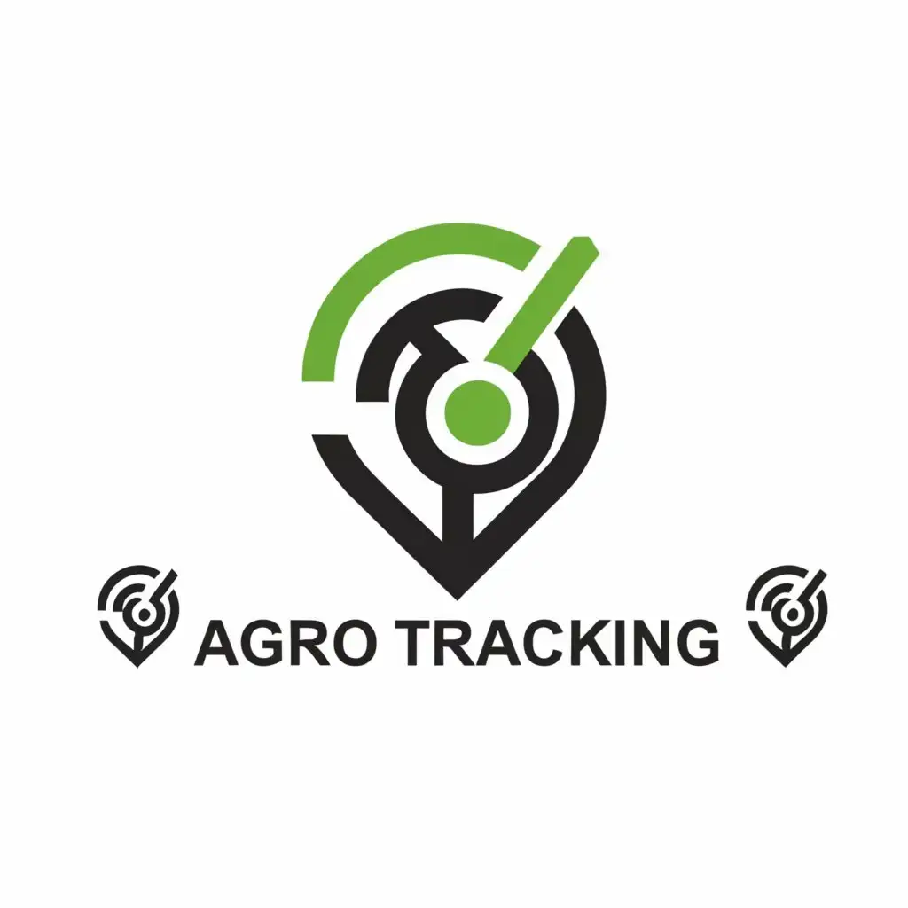 a logo design,with the text "Agro Tracking", main symbol:GPS,Moderate,clear background