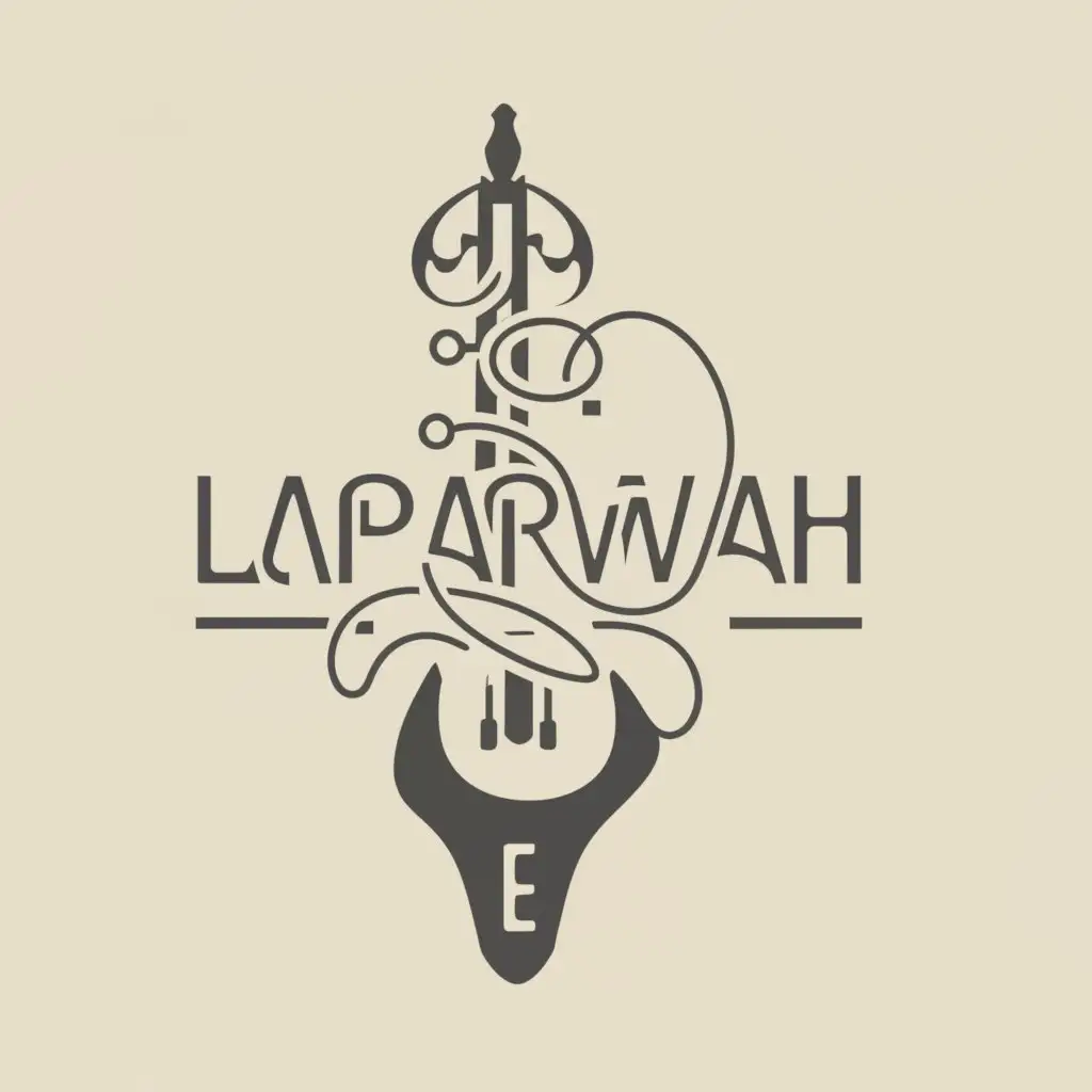 a logo design,with the text "Laparwah", main symbol:Musical Instrument,Moderate,clear background
