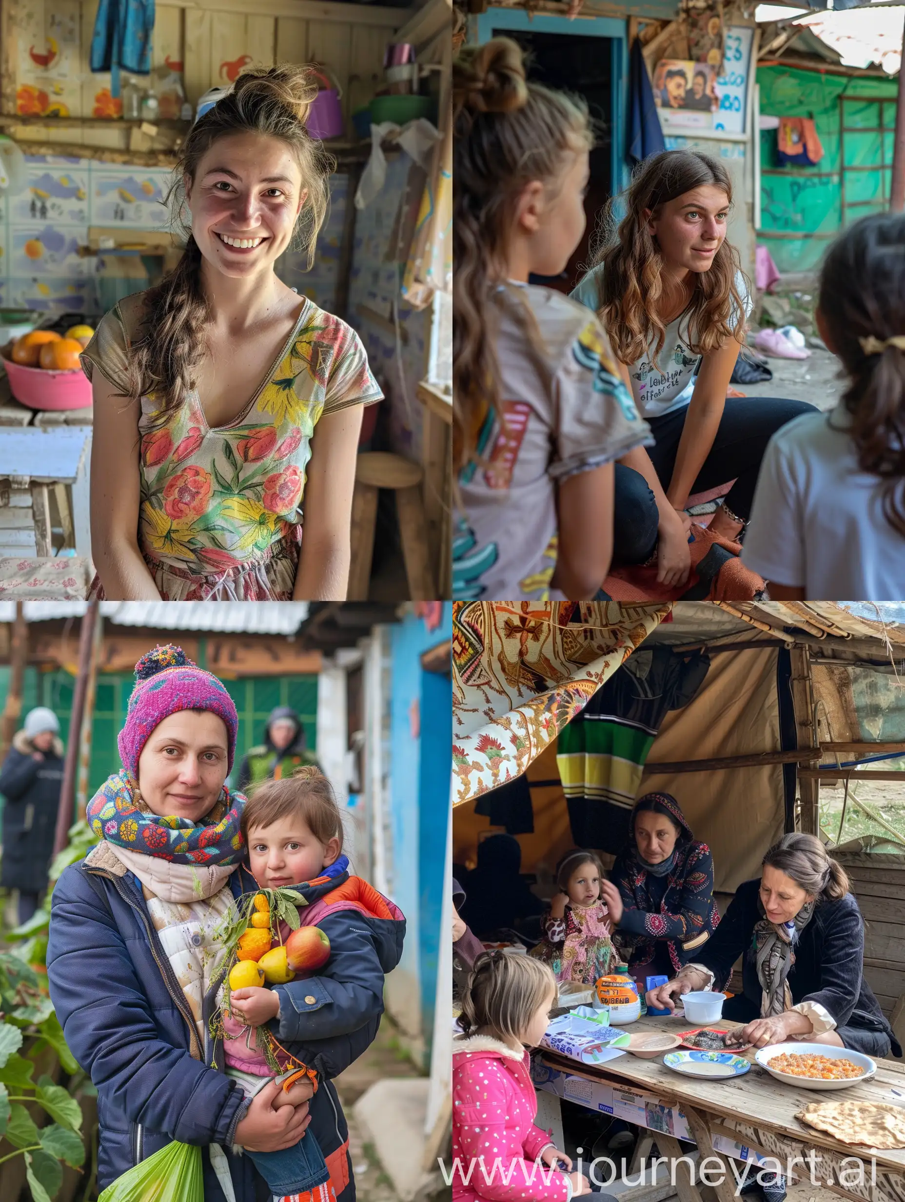 Hello. please create a photo for a banner, vertical, with livelihood activities, business antreneurship trainings  in Moldova 🇲🇩 for Refugees from Ukraine  and local vulnerable population. thank you