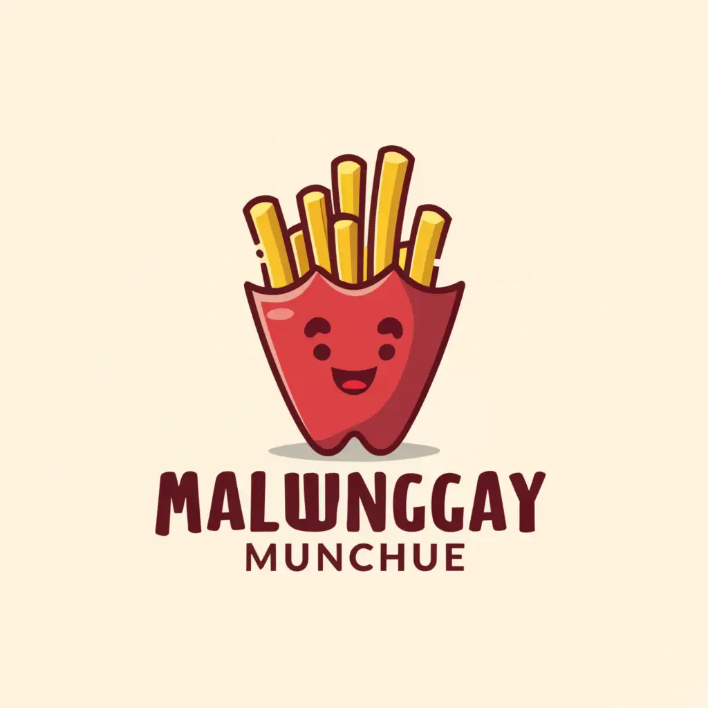 a logo design,with the text "Malunggay Munchue", main symbol:fries,Moderate,clear background