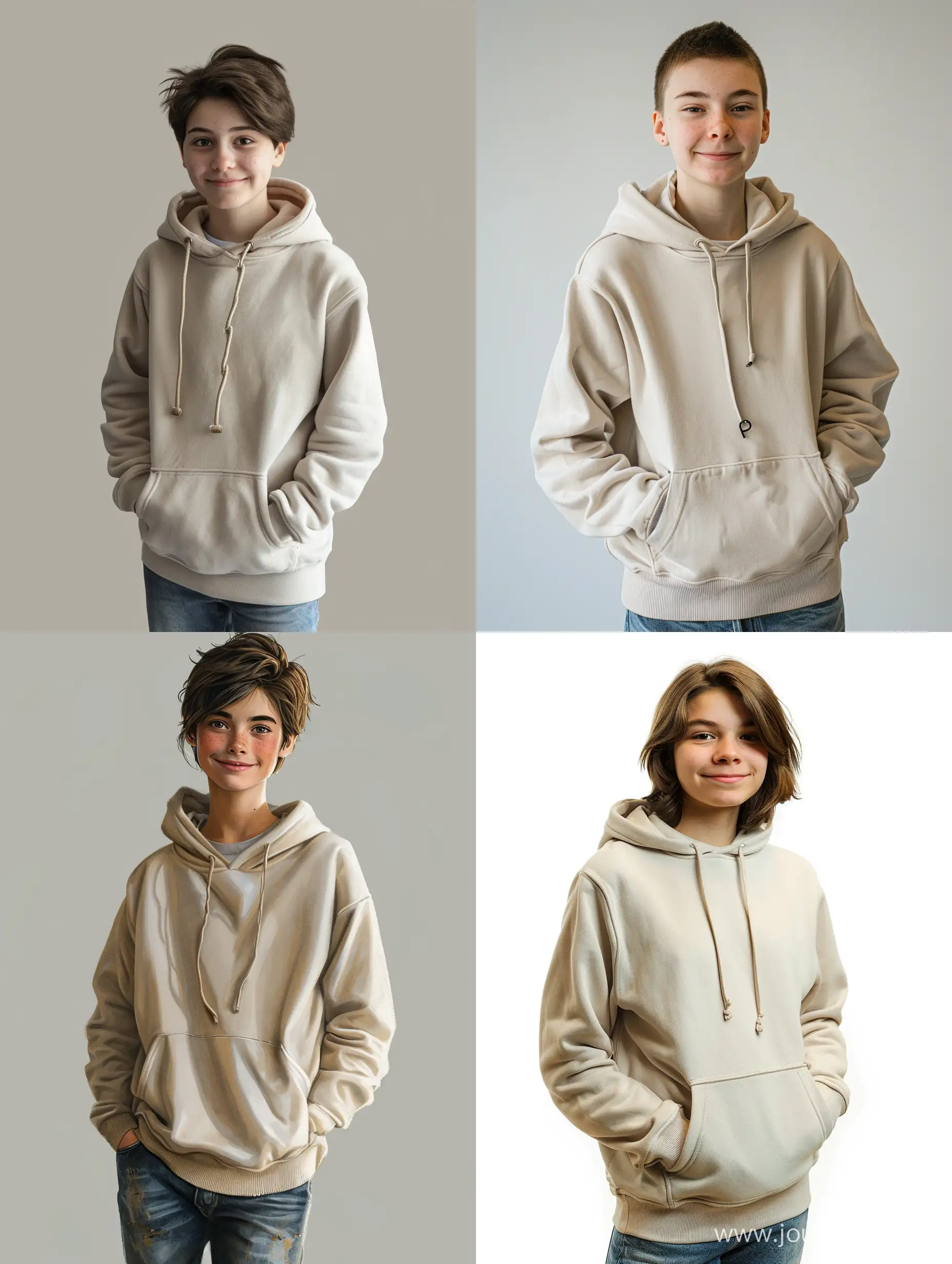 Cheerful-14YearOld-Boy-in-Beige-Hoodie-and-Jeans-Smiling-for-the-Camera