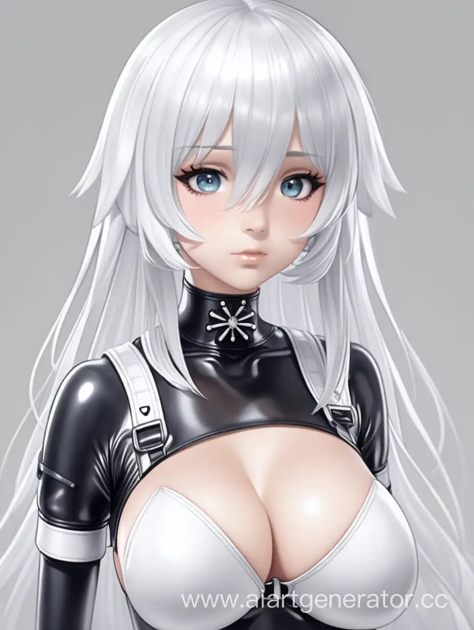 Adorable-Anime-Character-in-Striking-White-Latex-Costume