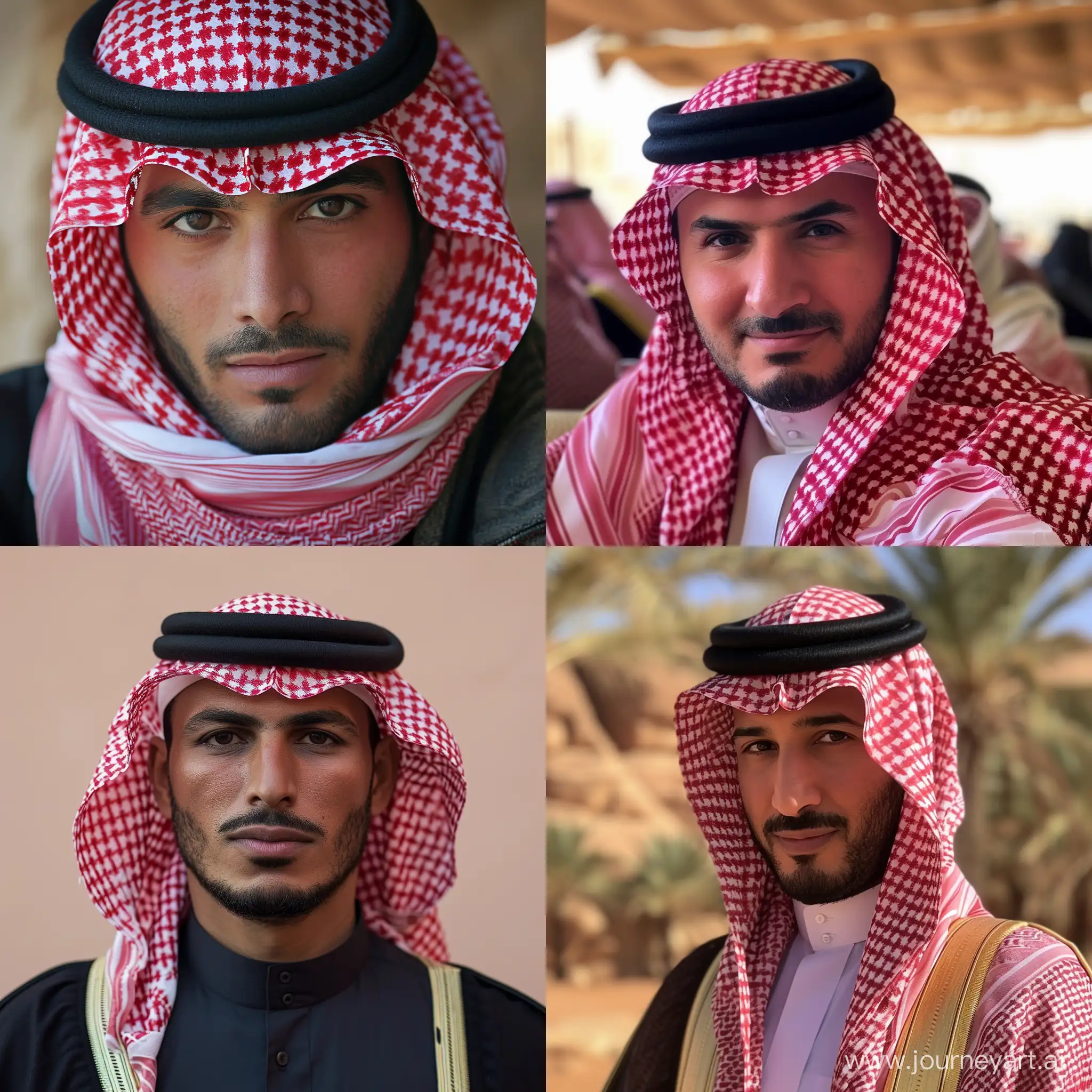 Saudi-Man-in-Traditional-Attire-and-Headscarf-Portrait