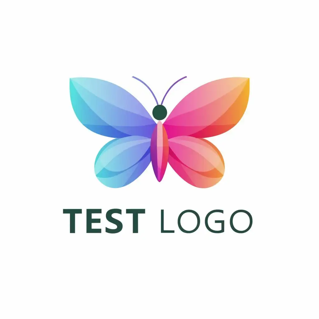 a logo design,with the text "Test Logo", main symbol:butterfly,Moderate,be used in Home Family industry,clear background