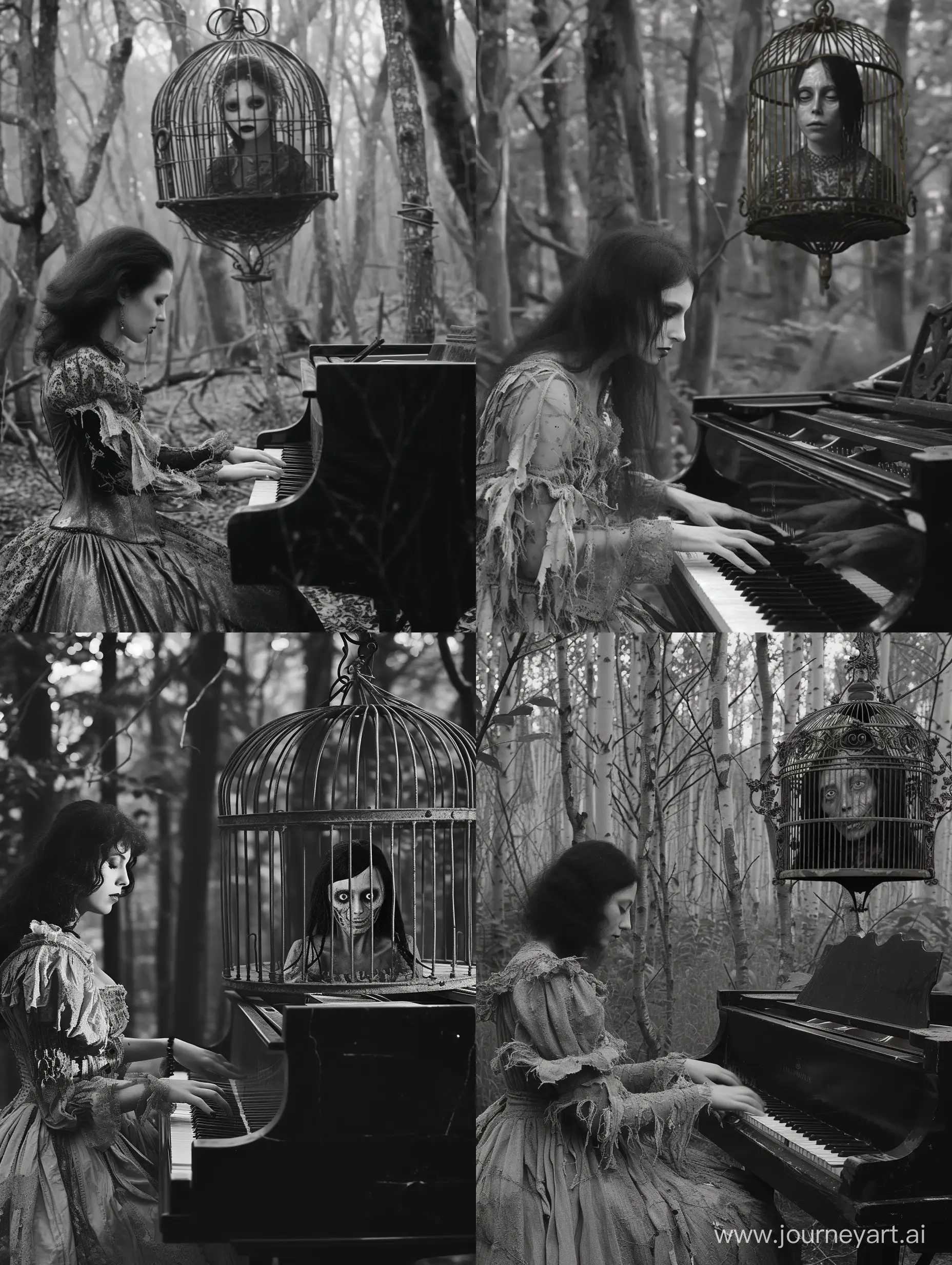 Eerie-Folk-Horror-Scene-Mysterious-Forest-Piano-Ritual