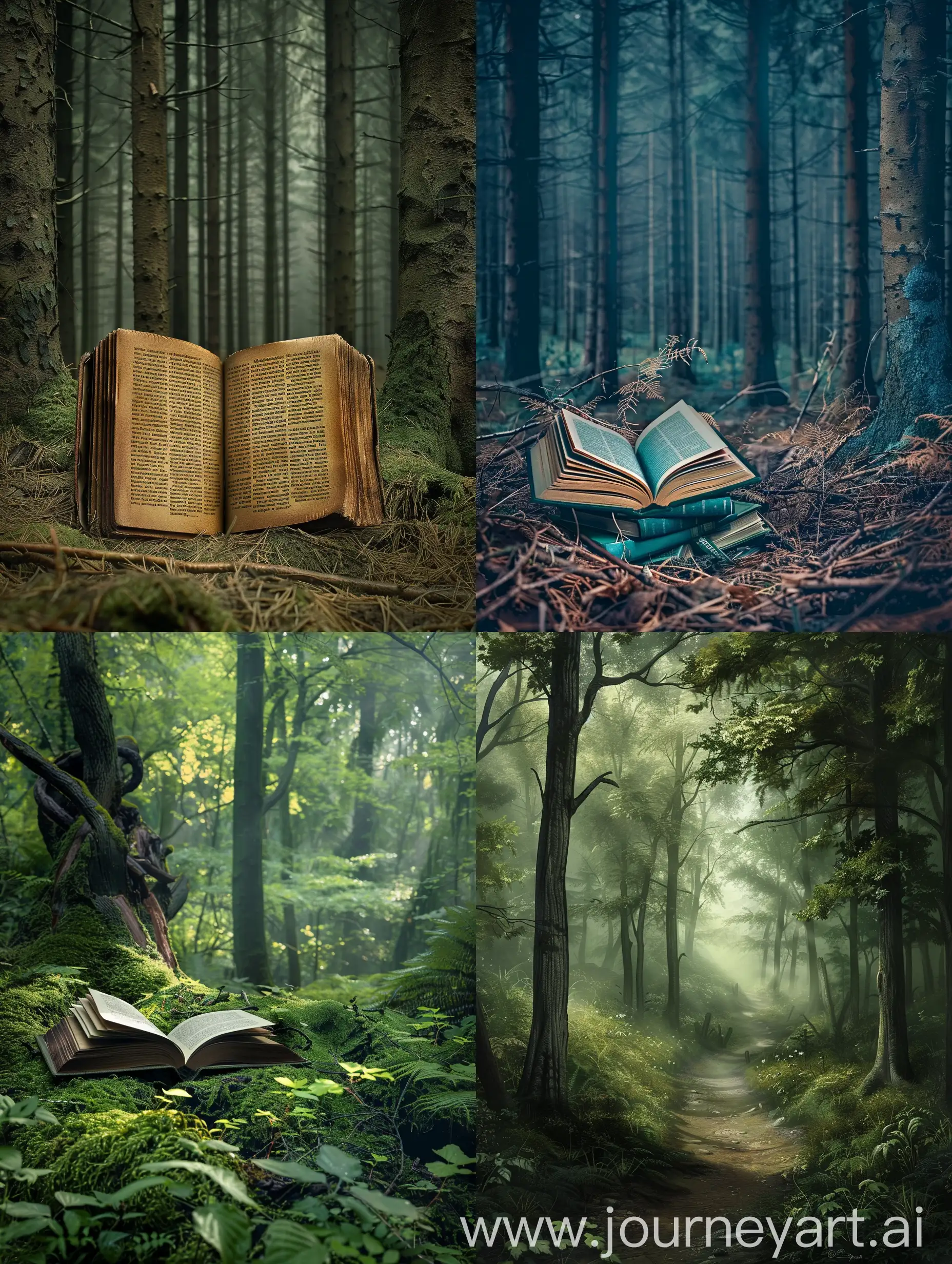 Enchanted-Forest-of-Books-A-Mystical-Realm-of-Knowledge-and-Adventure