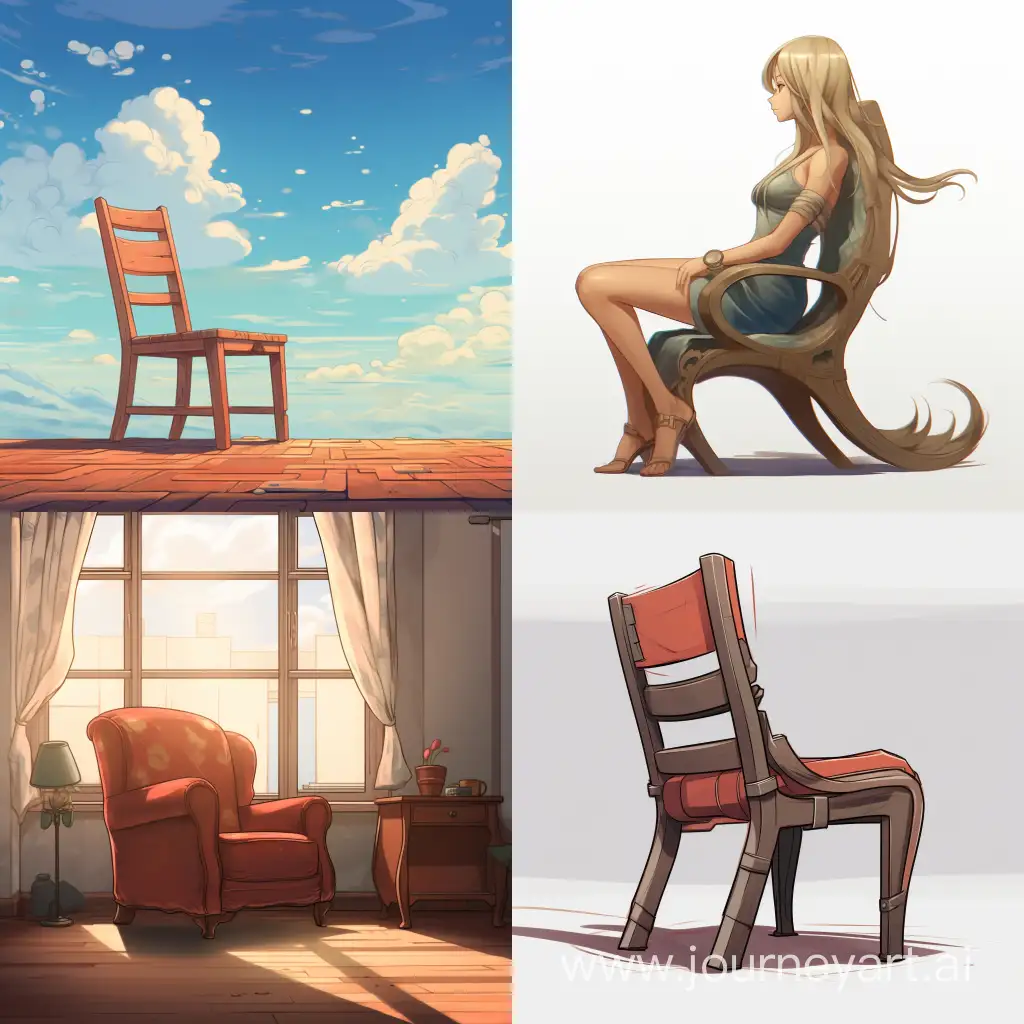 AnimeInspired-Side-View-of-Stylish-Chair