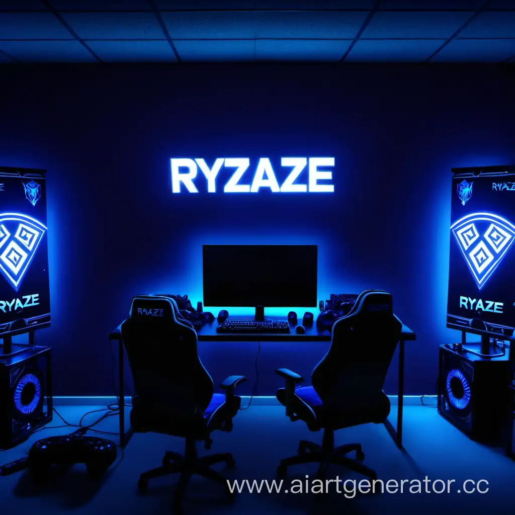 Ryaze-Gaming-Room-with-Blue-Backlight