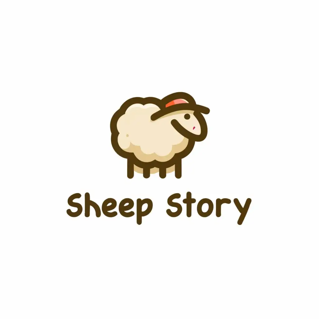 a logo design,with the text "SHEEP STORY", main symbol:SHEEP,Moderate,clear background