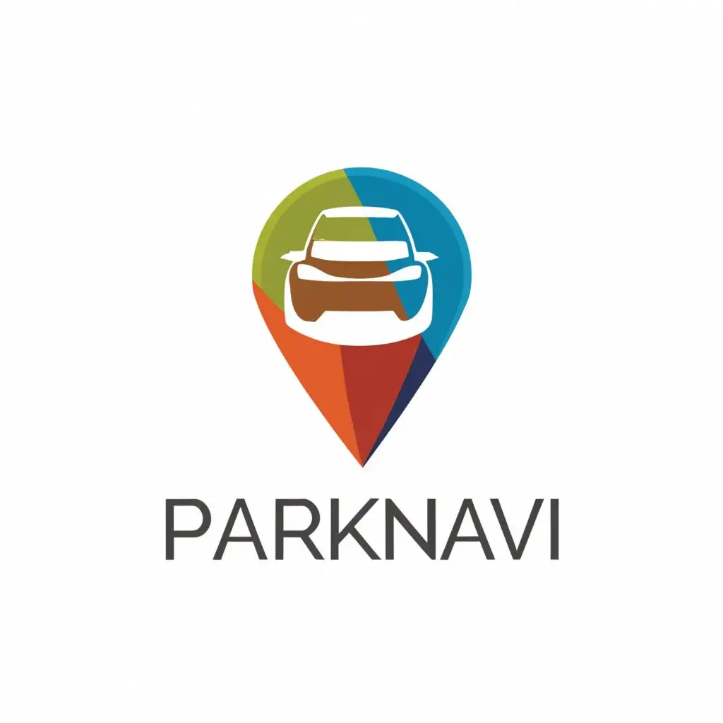 LOGO-Design-for-ParkNavi-Map-Pin-and-Car-Silhouette-Hybrid-for-Parking-Navigation-App