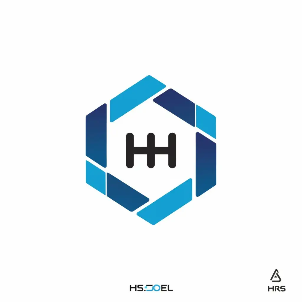 a logo design,with the text "HRS-Model", main symbol:Hydrogen,Minimalistic,be used in Technology industry,clear background