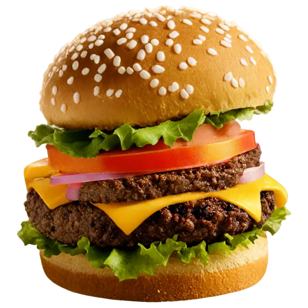 Savor-the-Flavor-Craft-the-Perfect-Burger-with-this-HighQuality-PNG-Image