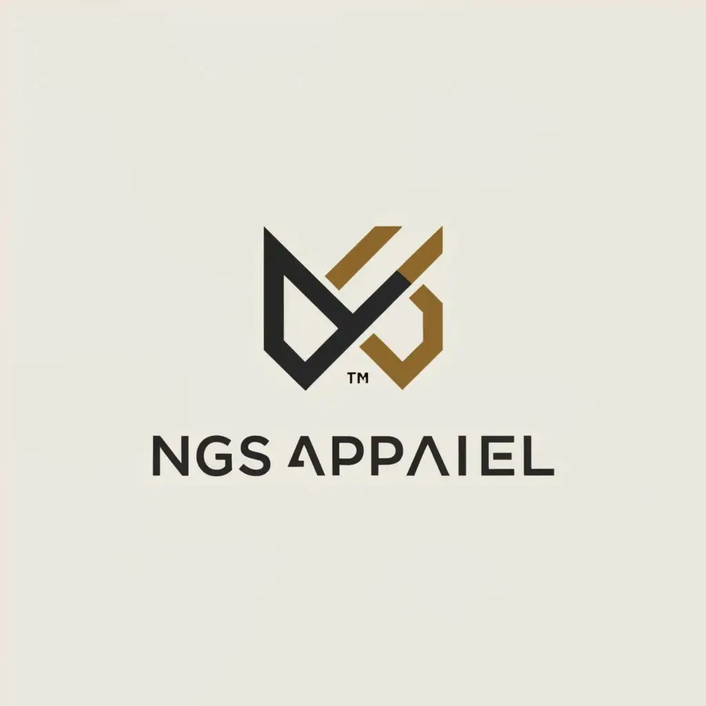 a logo design,with the text "NGS Apparel", main symbol:Check logo,Moderate,clear background
