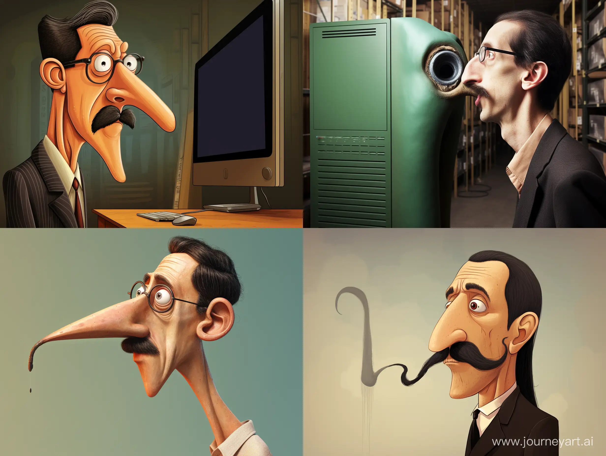Eccentric-Computer-Scientist-with-an-Elongated-Nose