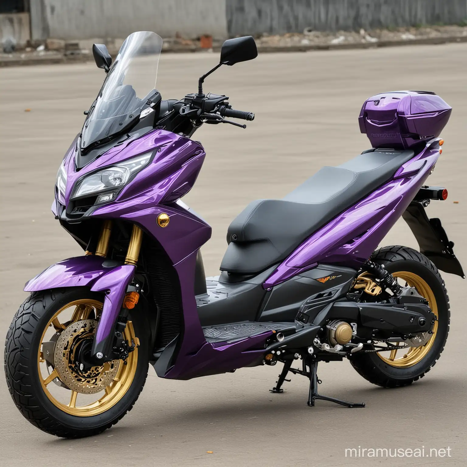 Thanos Inspired Honda Vario 150 Galactic Titan Motorcycle