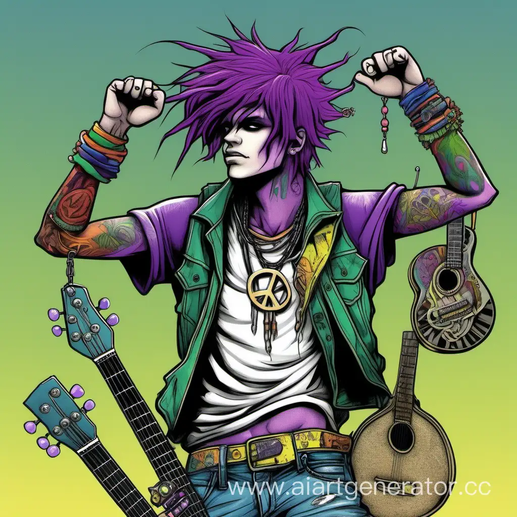 Garretts-PunkHippie-Rebellion-Energetic-Guitarist-in-Comic-Style