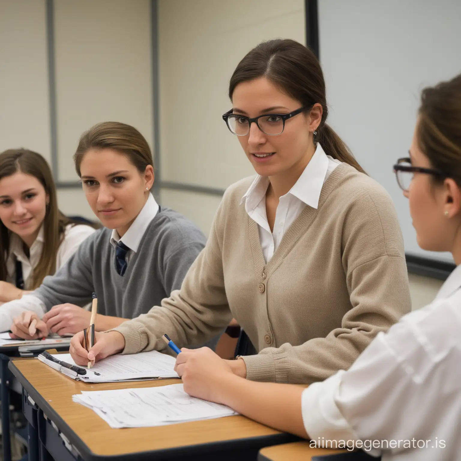 Virginia-High-School-Teacher-with-Students-in-Classroom