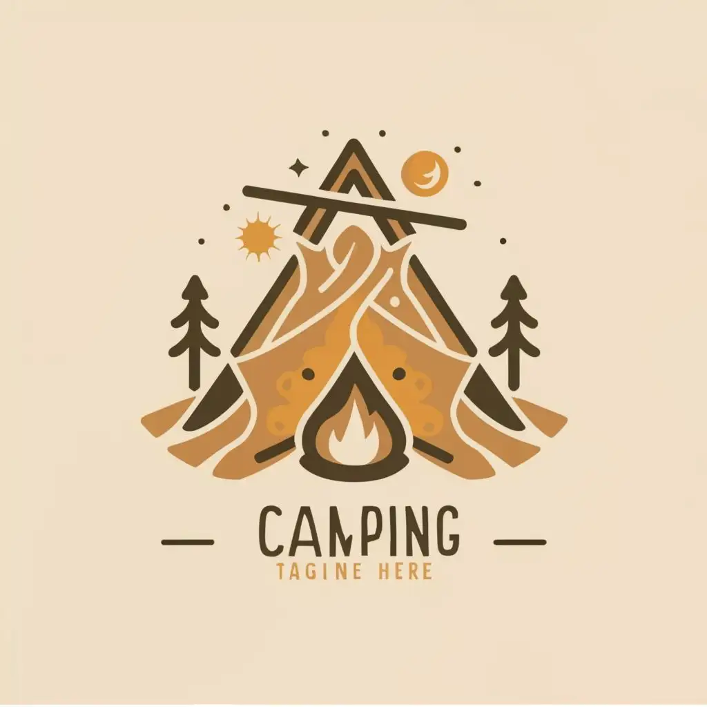 a logo design,with the text 'test', main symbol:generate an image similar to a camping logo. In the shape of an 'A', it must be as simple as possible, similar to Airbnb,Moderate,clear background