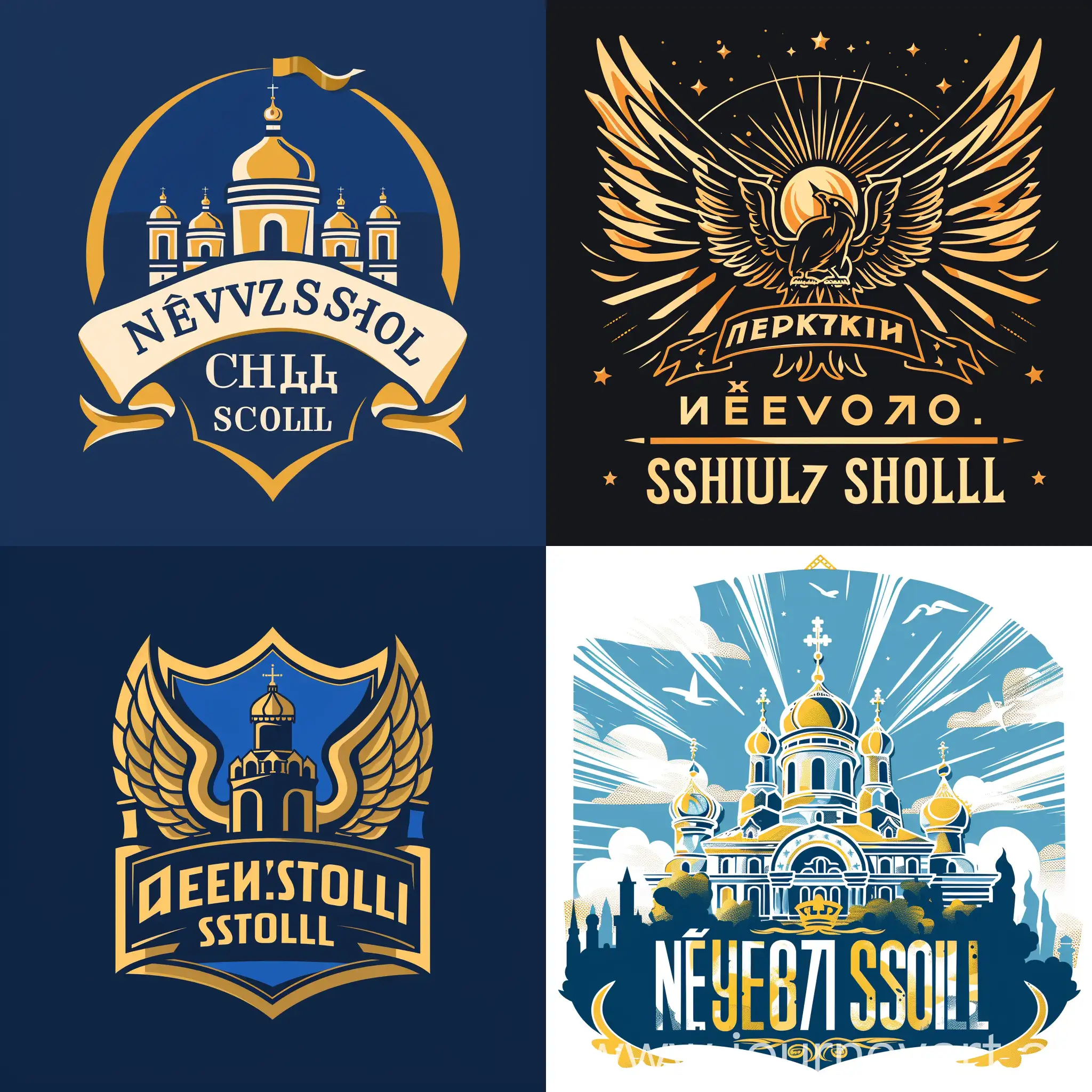 Nevskii-School-Logo-Design-Creative-Crate-Logo-for-Educational-Institution