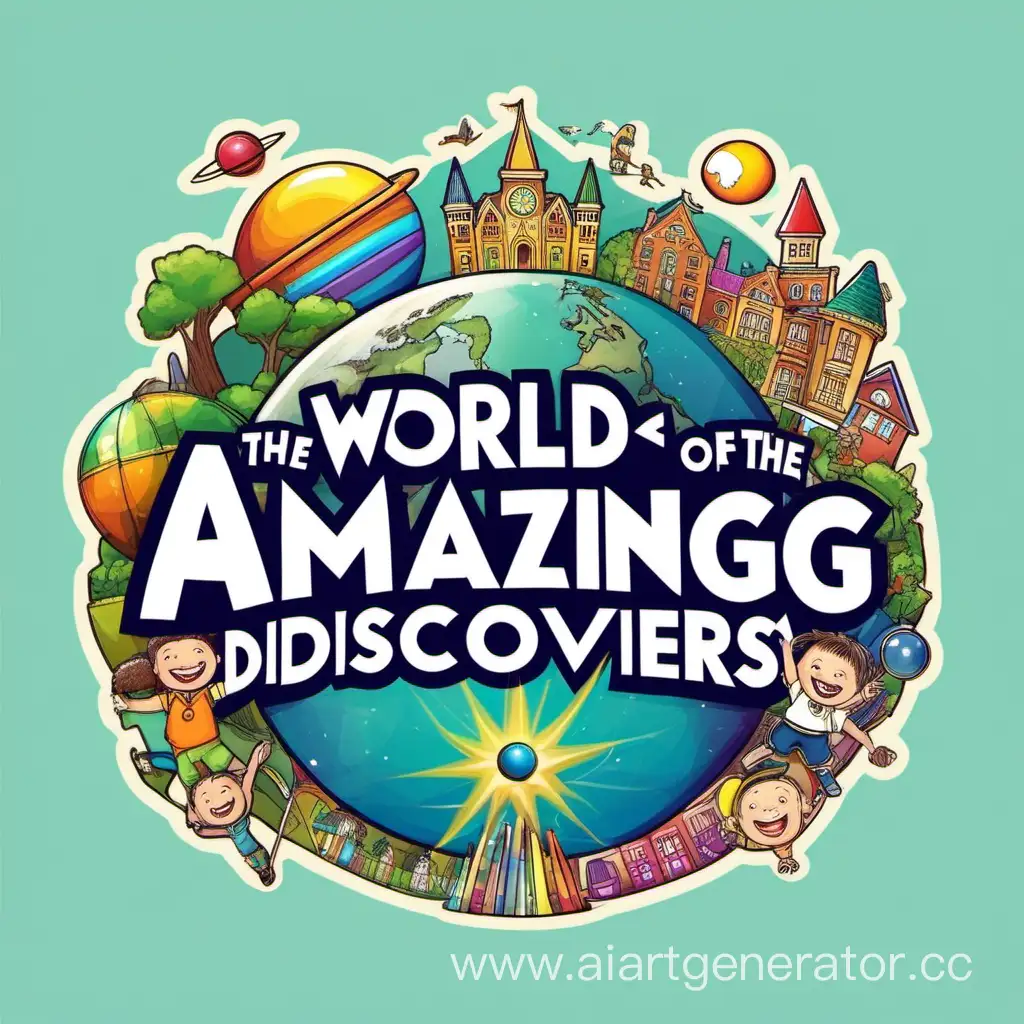 Colorful-Logo-Design-for-World-of-Amazing-Discoveries-Kindergarten