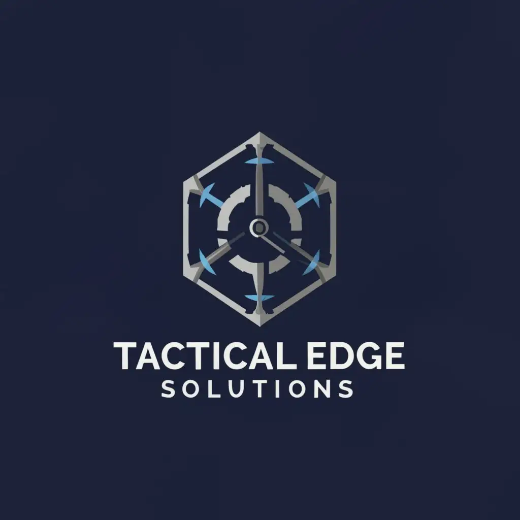 a logo design,with the text "Tactical Edge Solutions", main symbol:defense systems,Moderate,clear background