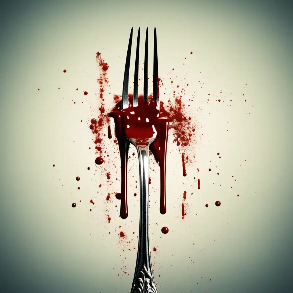 One bloody dirty fork