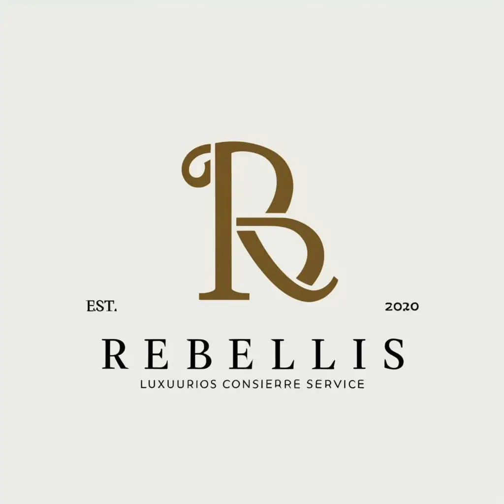 a logo design,with the text "Rebellis Pursuit", main symbol:Luxury Concierge Logo,Minimalistic,clear background