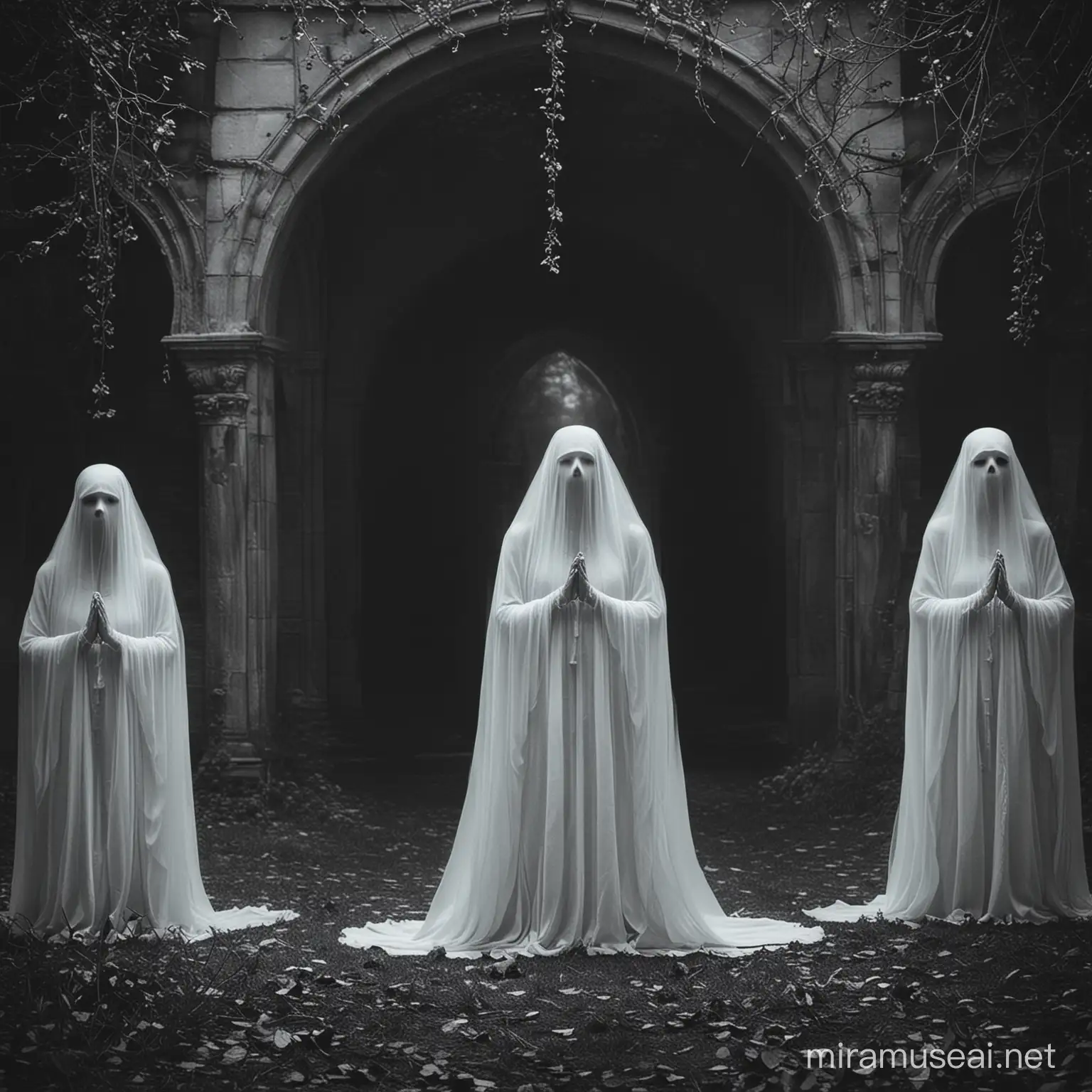 👻💫 Spectral Apparitions Challenge 💫👻

The veil between worlds is thinning, and the spirits are restless. Our Creepy AI group is ready to capture the essence of these ethereal beings. Are you prepared to peer into the realm of the spectral?

🎨 This week's challenge: Create images that embodies the haunting presence of apparitions. From wispy figures in old photographs to full-bodied phantoms caught mid-haunt, let your creativity summon the spirits.

📸 Share your spectral masterpiece with us using #CreepyAIChallenge and let's unveil the unseen together. What phantoms will you bring forth from the shadows?

Embrace the spectral challenge and let the whispers of the afterlife inspire your art! 🖌️

@tout le monde