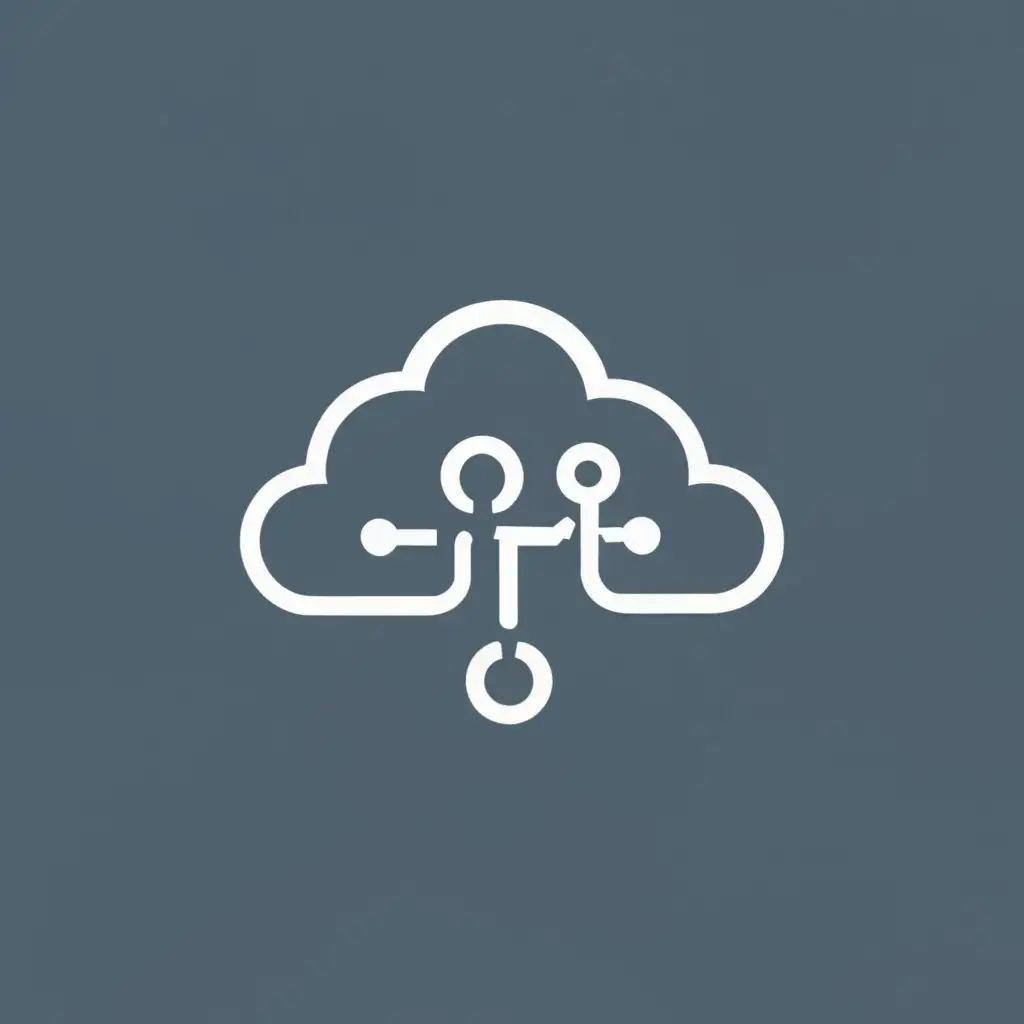 logo, cloud, with the text "MafuTech", typography, be used in Technology industry with purple, grey and blue gradients