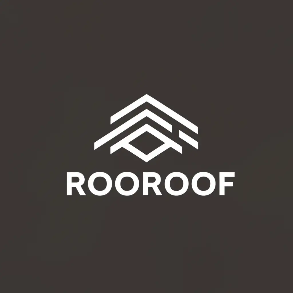 a logo design,with the text "ROOROOF", main symbol:ROOFING,Moderate,be used in Construction industry,clear background