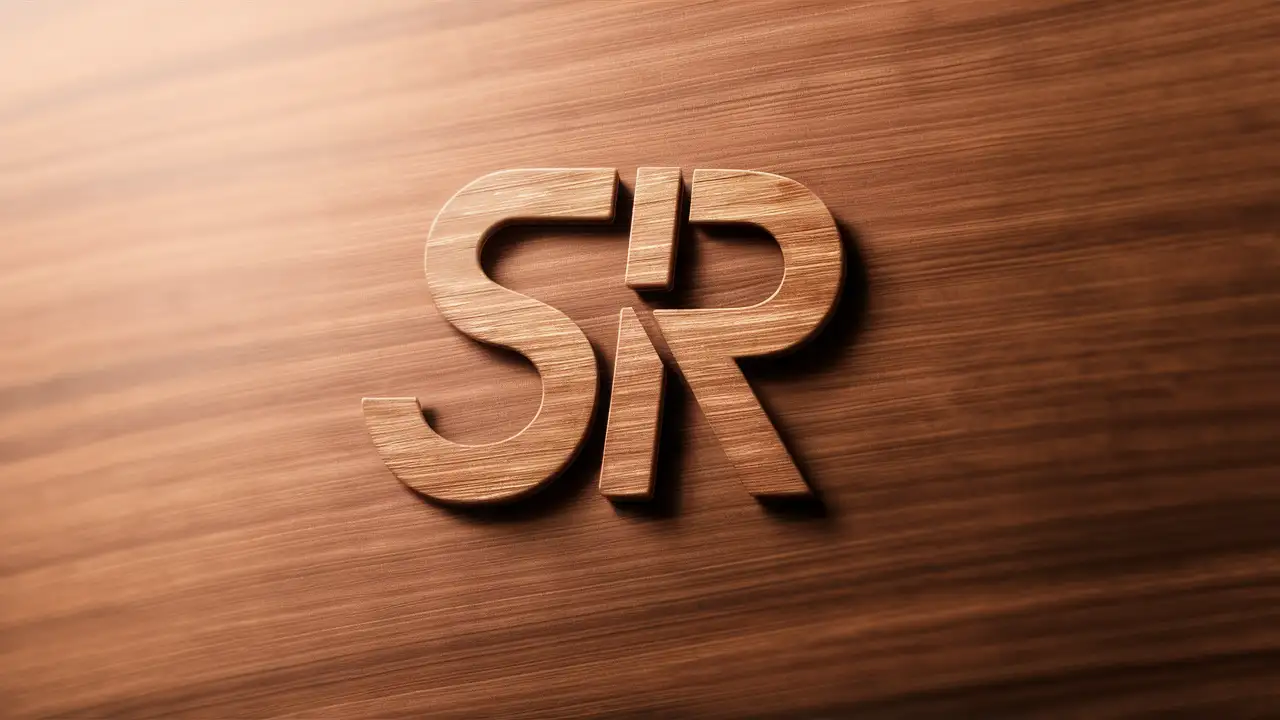 3D Wooden Logo Design Crafted Wood Artwork for Brand Identity