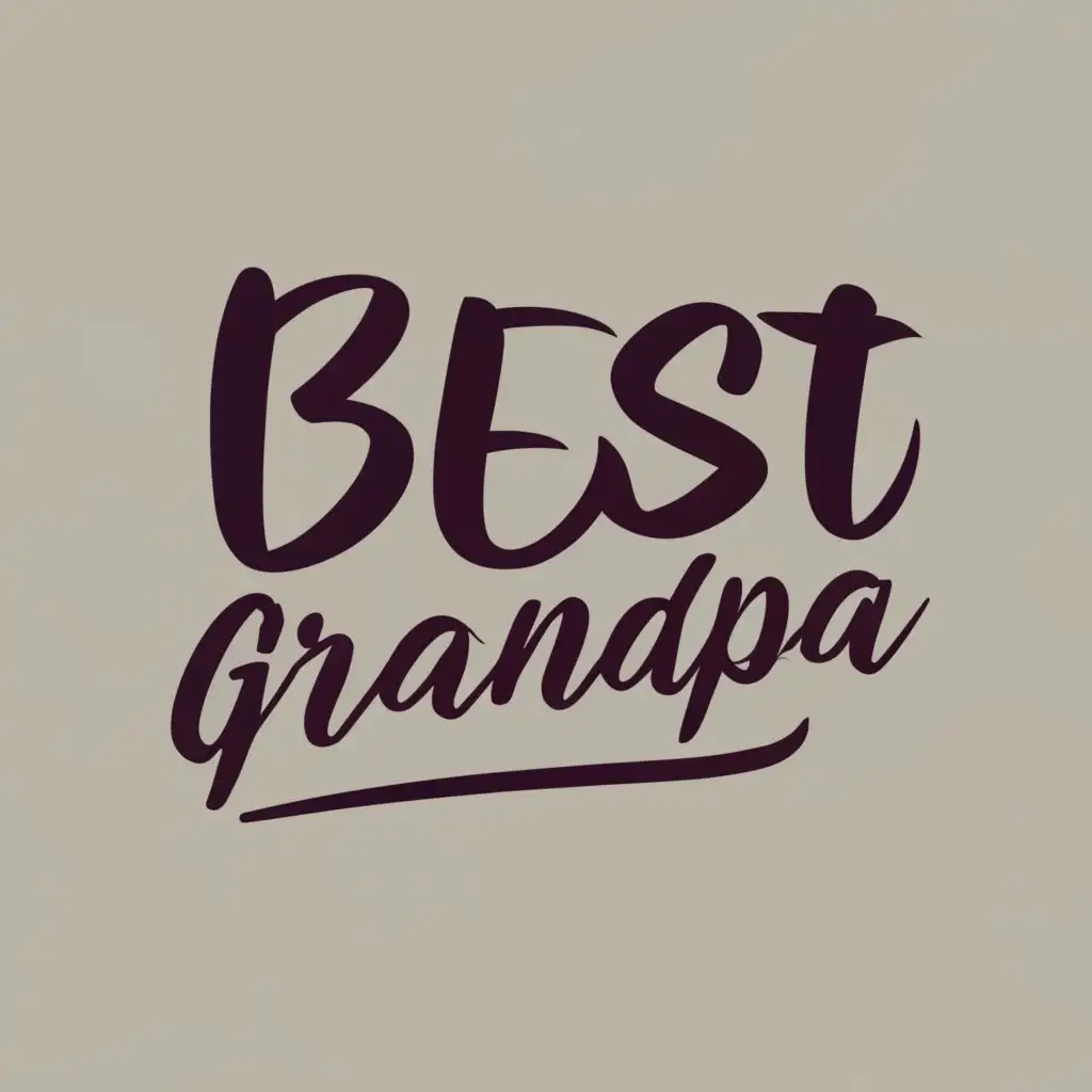 logo, Best grandpa, with the text "Best grandpa", typography, be used in Home Family industry