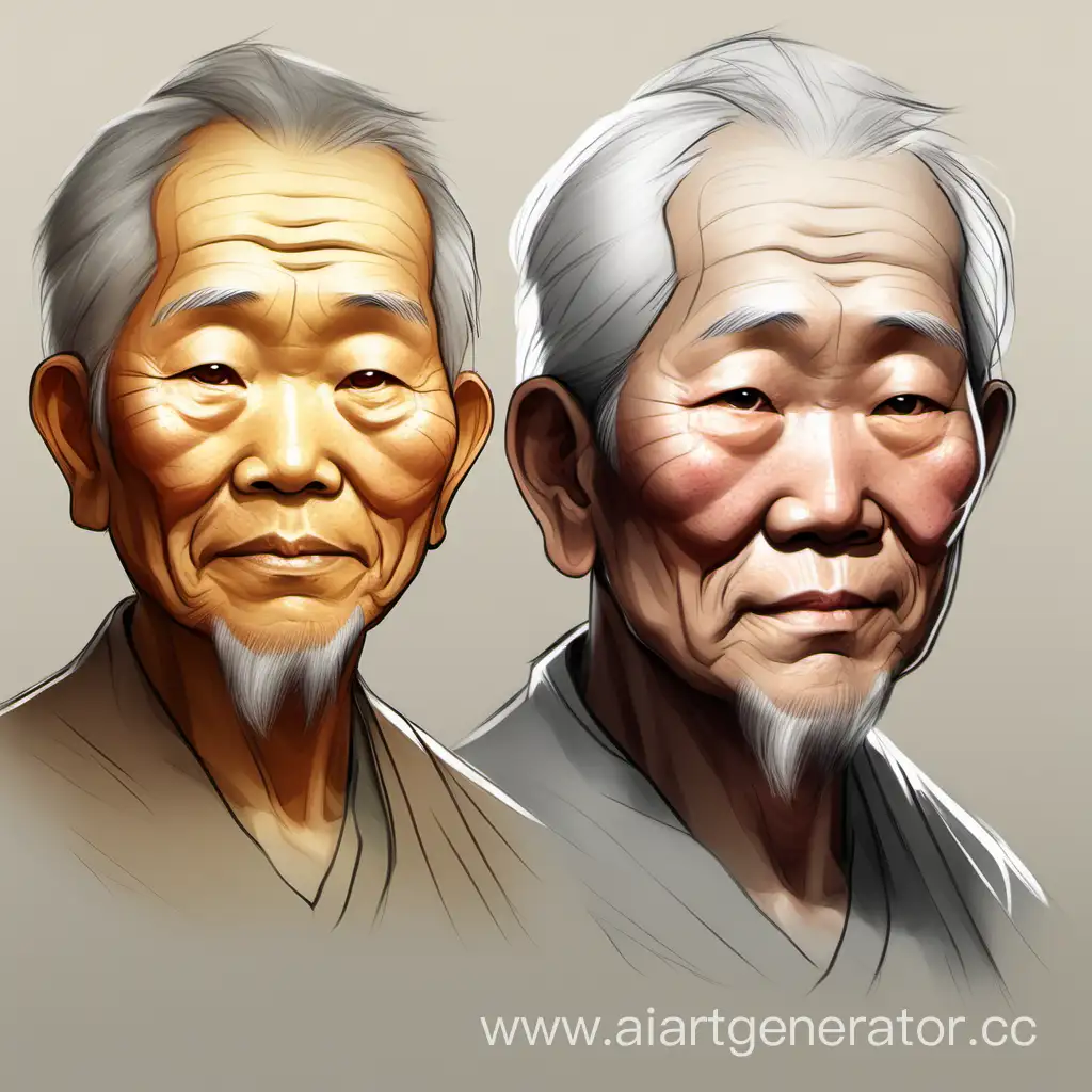 Elderly-Asian-Man-with-Distinguished-Gray-Hair-Procreate-Portrait