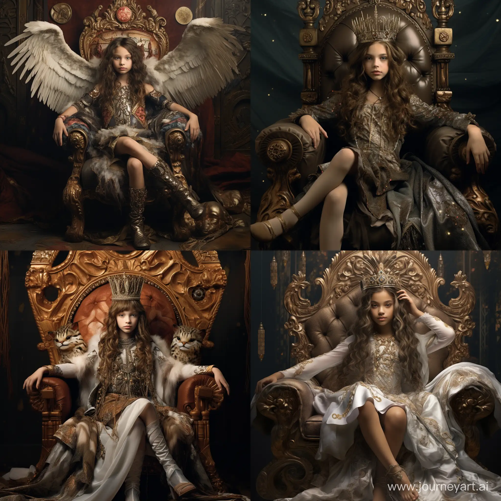 Regal-12YearOld-Princess-on-Throne