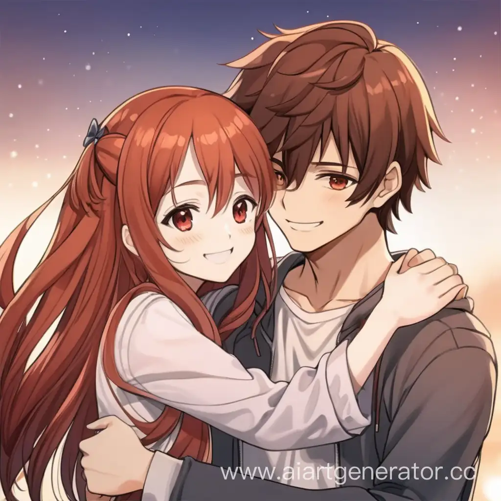 Joyful-Embrace-Smiling-FairSkinned-Guy-Hugging-Long-RedHaired-Girl-in-Anime-Style
