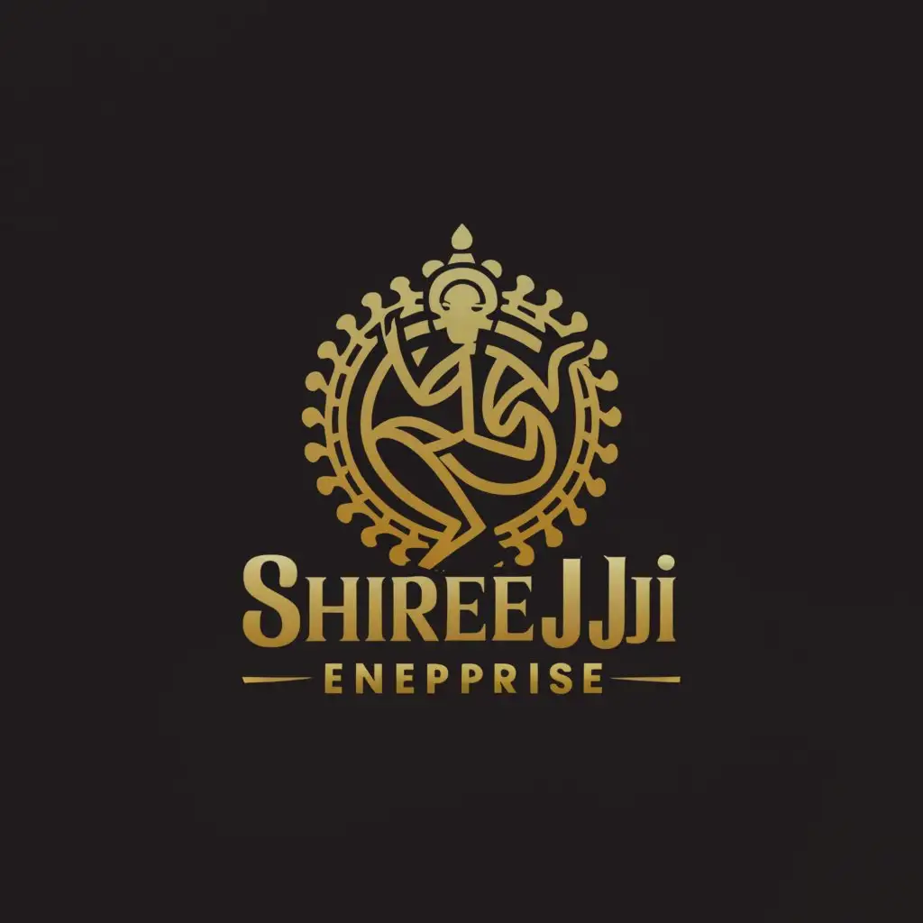 a logo design,with the text "SHREEJI ENTERPRISES", main symbol:SHREEJI ENTERPRISE,Moderate,clear background