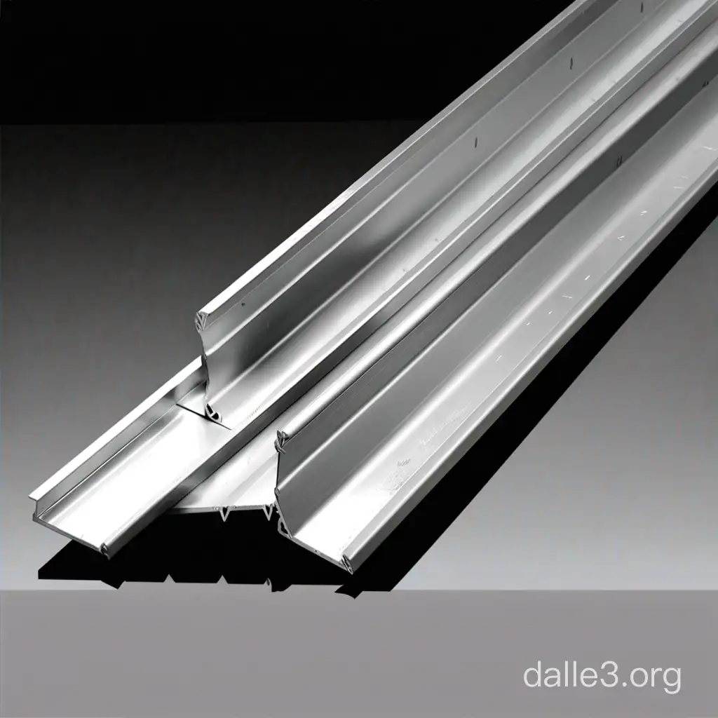 Abstract Aluminum Angles in Series 2024 Composition Dalle3 AI