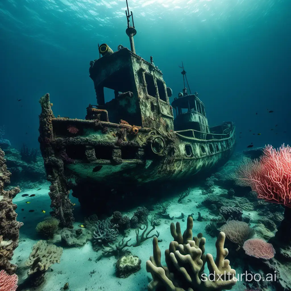 Exploring-Sunken-Treasures-Underwater-Coral-Reefs-and-Shipwrecks