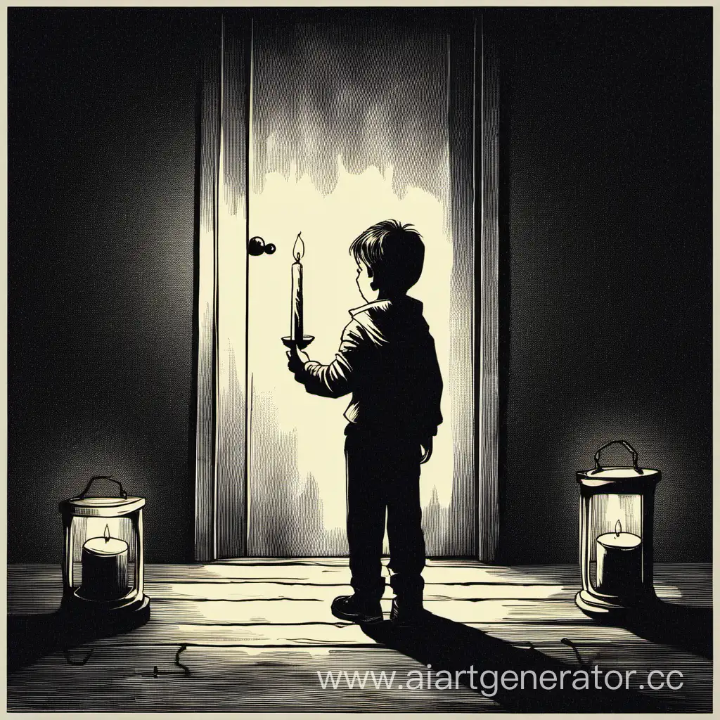 Boy-Holding-Candle-in-Enigmatic-Darkness