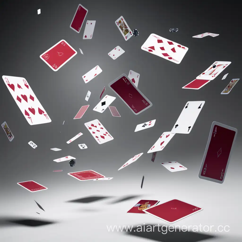 Falling-Cards-Trio-Dynamic-Card-Chaos-in-MidAir