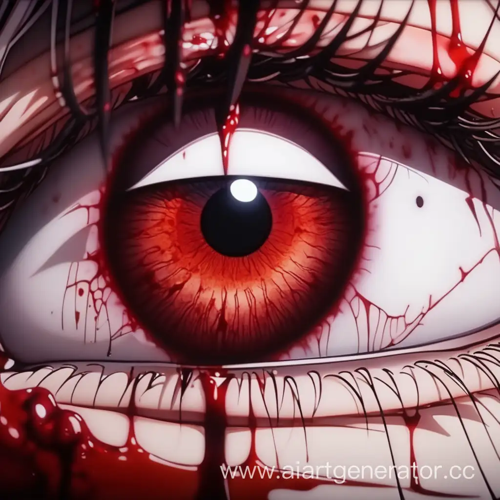 кровавый глаз аниме 4k