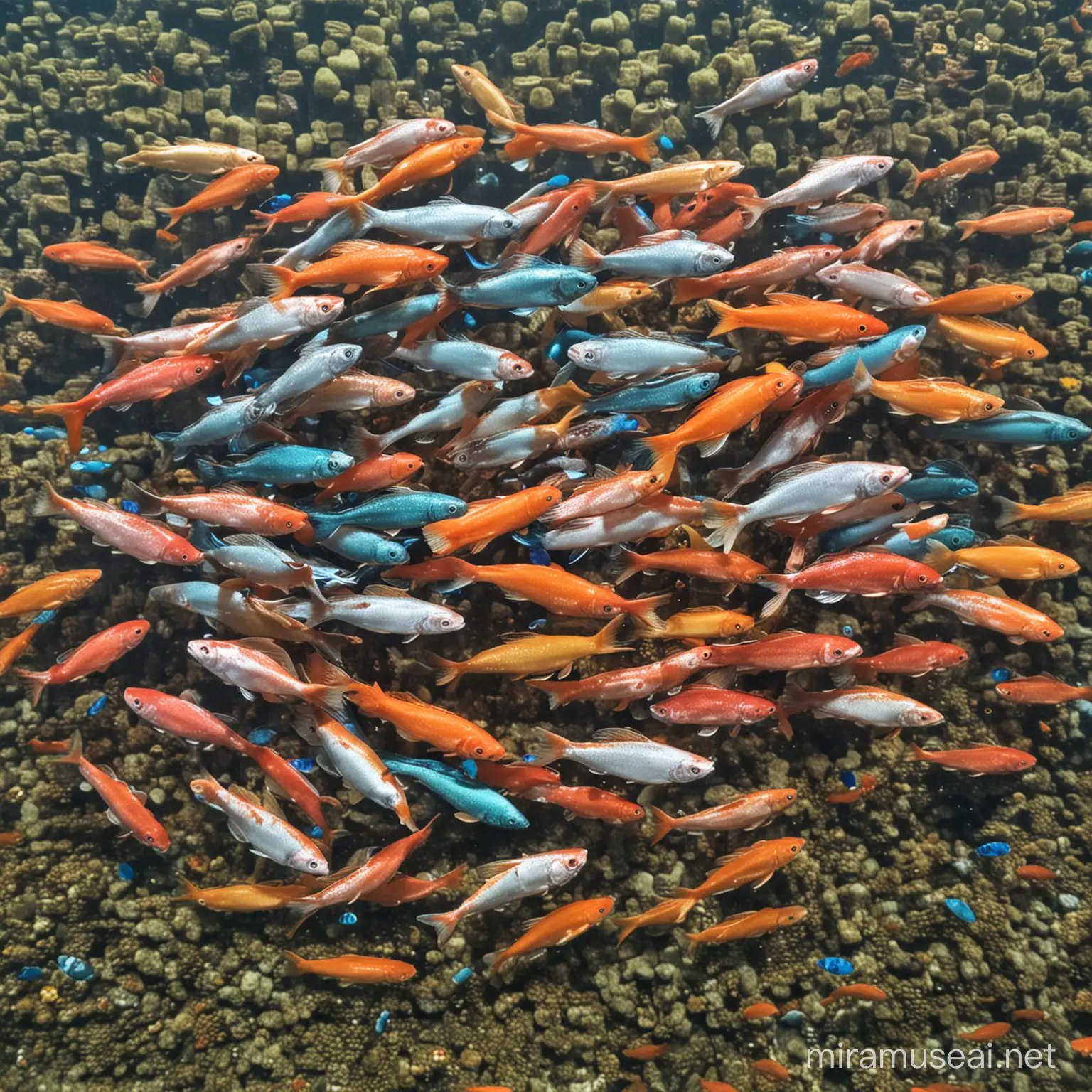 Vibrant Fish Swimming in an Aquatic Wonderland