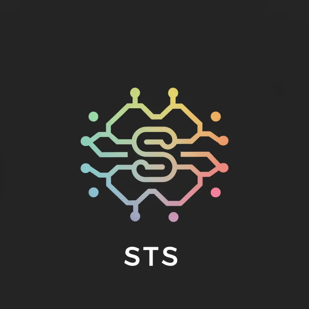 a logo design,with the text "STS", main symbol:Software,Moderate,be used in Technology industry,clear background