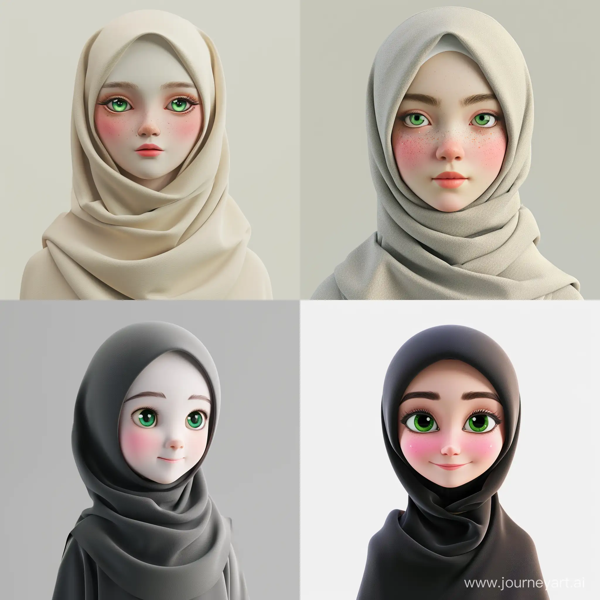 Beautiful-Young-Math-Teacher-with-Hijab-HD-Illustration-in-3D-Render