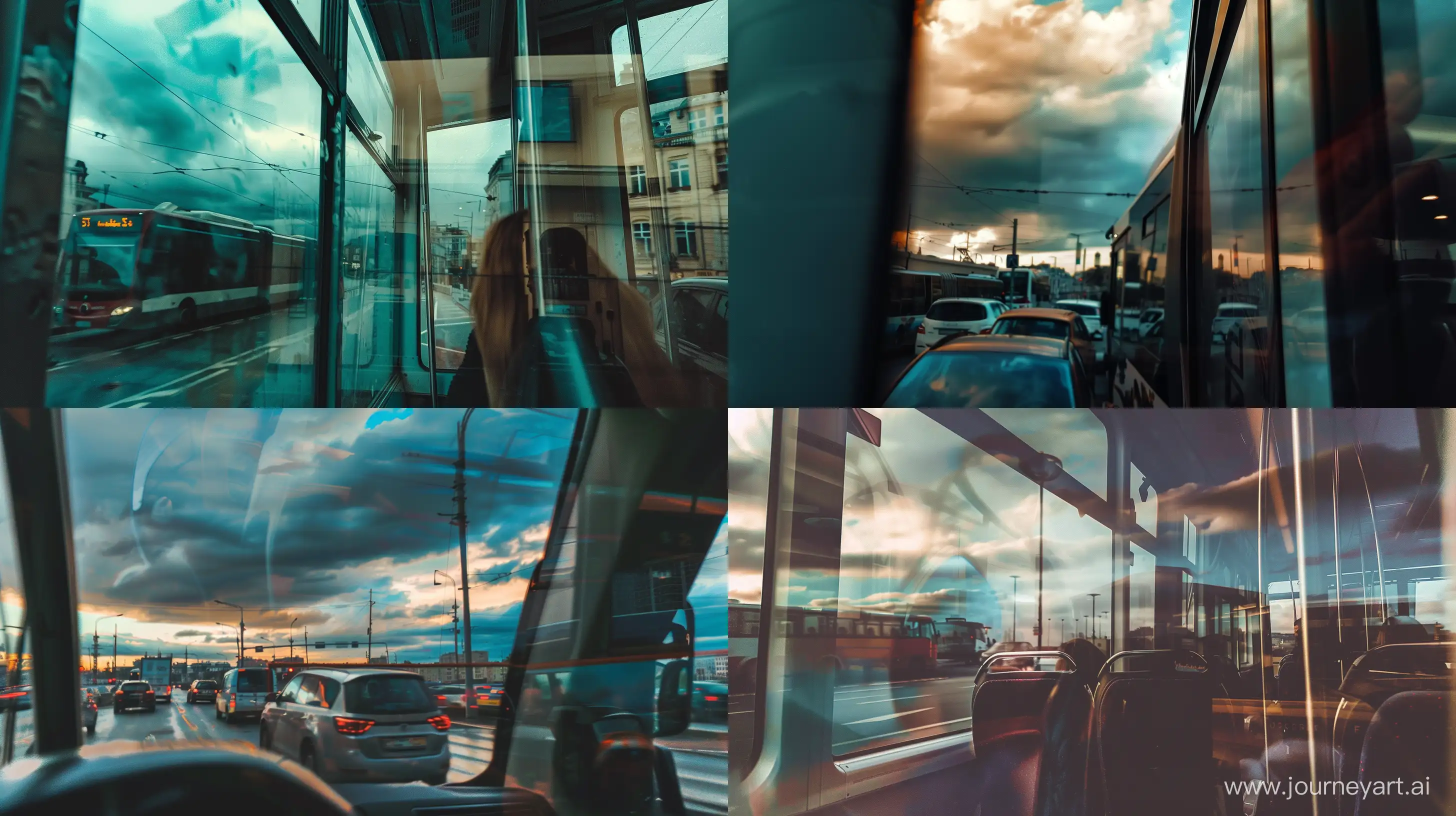 Harmonious-Surreal-Colors-Through-a-Busy-Travellic-Window