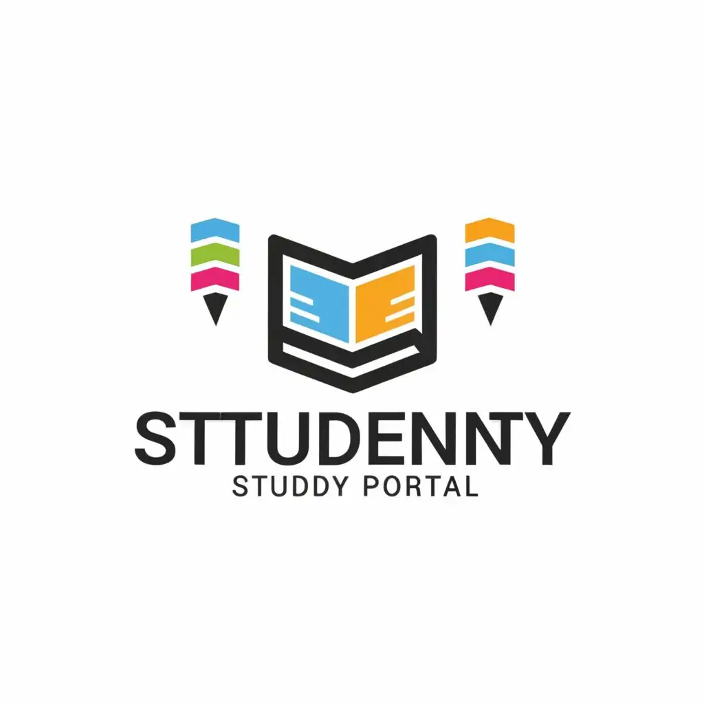 logo, study website, with the text "student study portal", typography, be used in Technology industry