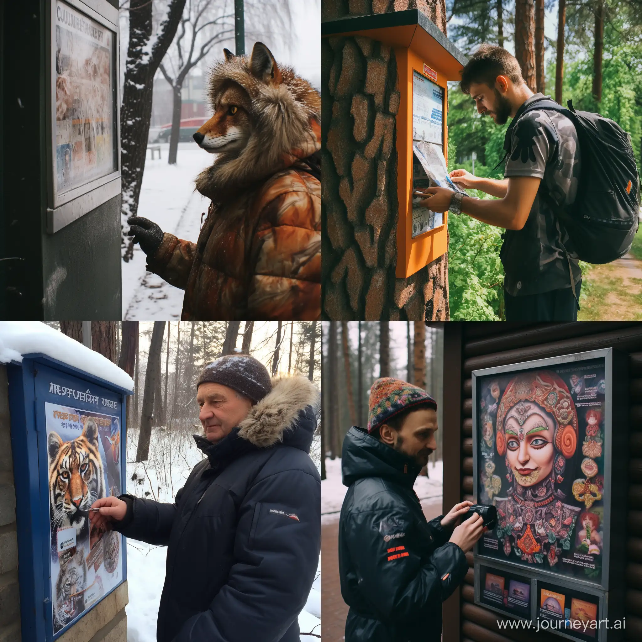  person delivers ads to mailboxes in Russia