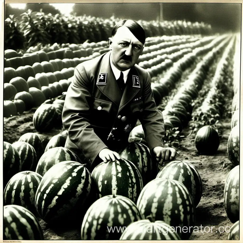 Adolf-Hitler-Watermelon-Farming-Historical-Image